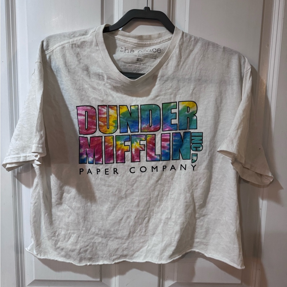 Dunder Mifflin - The Office - Crop Top Tshirt- Size Large